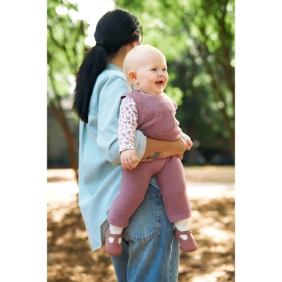 Carter's Just One You® Baby Girls' 2pc Floral Long Sleeve Shirt And Sweater Overall Set - Plum 8 Carter's Just One You® Baby Girls' 2pc Floral Long Sleeve Shirt And Sweater Overall Set - Plum - Image 6