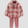 Carter's Just One You®️ Baby Girls' Plaid Deer Sherpa Pullover & Bottom Set - Pink 1 Carter's Just One You®️ Baby Girls' Plaid Deer Sherpa Pullover & Bottom Set - Pink -Carter's Just One You GUEST 99fd0e2f 5871 46d1 a1f7 2088b7206c6f