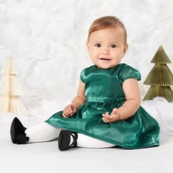 Carter's Just One You® Baby Girls' Short Sleeve Shiny Dress - Green 9 Carter's Just One You® Baby Girls' Short Sleeve Shiny Dress - Green -Carter's Just One You GUEST 9b22f90b e8fa 4f25 92ca 1186ca117007