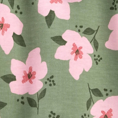 Carter's Just One You® Baby Girls' 2pc Floral Top & Bottom Set - Green 2 Carter's Just One You® Baby Girls' 2pc Floral Top & Bottom Set - Green