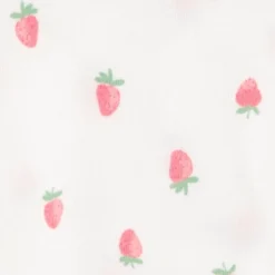 Carter's Just One You®️ Baby Strawberry 2pk Towel - Pink: Hooded Terry Cotton & Polyester, 29"x29"
