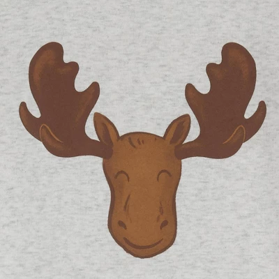 Carter's Just One You® Toddler Boys' Striped Moose Short Sleeve Pajama Set - Brown/Green 4 Carter's Just One You® Toddler Boys' Striped Moose Short Sleeve Pajama Set - Brown/Green - Image 2