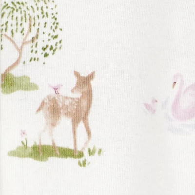 Carter's Just One You® Baby Girls' 2pk Forest Sleep N' Play - Purple 4 Carter's Just One You® Baby Girls' 2pk Forest Sleep N' Play - Purple - Image 2