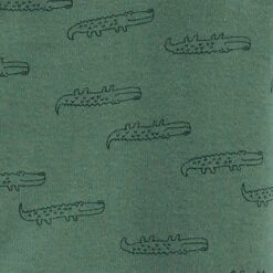 Carter's Just One You®️ Baby Boys' 4pc Alligator Print Layette Set Green/Blue