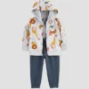 Carter's Just One You® Baby Boys' Safari Cotton Cardigan & Bodysuit - Gray 1 Carter's Just One You® Baby Boys' Safari Cotton Cardigan & Bodysuit - Gray -Carter's Just One You GUEST a841f3d3 711d 4a60 bcae d50e923649c2