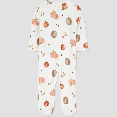 Carter's Just One You® Baby Fall Pumpkins Comfy Soft Sleep N' Play - Cream 3 Carter's Just One You® Baby Fall Pumpkins Comfy Soft Sleep N' Play - Cream
