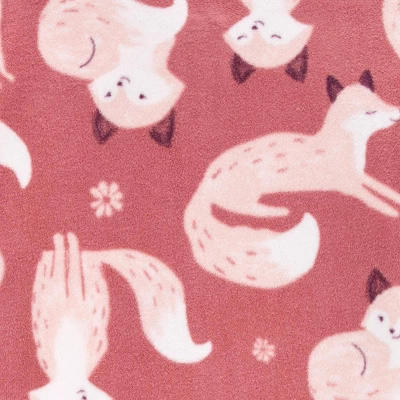 Carter's Just One You®️ Toddler Girls' 2pk Fox And Floral Fleece Footed Pajama - Pink 3 Carter's Just One You®️ Toddler Girls' 2pk Fox And Floral Fleece Footed Pajama - Pink