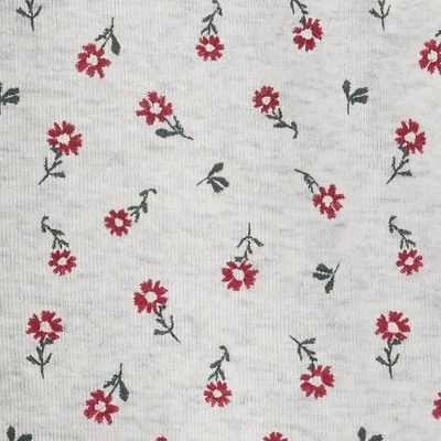 Carter's Just One You®️ Baby Girls' Floral Top & Skirtall Set - Dark Green/Gray 6 Carter's Just One You®️ Baby Girls' Floral Top & Skirtall Set - Dark Green/Gray - Image 4