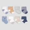 Carter's Just One You® 8pk Baby Boys' Alt Terry Socks: Newborn Crew, Solid & Stripes, Midweight, 0-3 Months 1 Carter's Just One You® 8pk Baby Boys' Alt Terry Socks: Newborn Crew, Solid & Stripes, Midweight, 0-3 Months -Carter's Just One You GUEST b20504ea 23b9 4ecf 9577 6fe8f7c0a34b