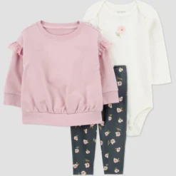 Carter's Just One You® Baby Girls' 3pc Floral Top & Bottom Set - Pink 9 Carter's Just One You® Baby Girls' 3pc Floral Top & Bottom Set - Pink -Carter's Just One You GUEST b3e95ec2 9c63 4bc8 986e 3944ebf5f046