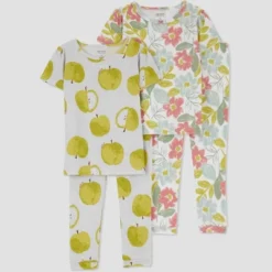 Carter's Just One You® Toddler Girls' Apples And Floral Short Sleeve Pajama Set - Gray/Green 7 Carter's Just One You® Toddler Girls' Apples And Floral Short Sleeve Pajama Set - Gray/Green -Carter's Just One You GUEST b493a7e9 2c74 4cc8 92f9 eea2f46cf5c3