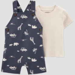 Carter's Just One You® Baby Boys' 2pc Safari Short Sleeve T-Shirt & Overalls Set - Gray 11 Carter's Just One You® Baby Boys' 2pc Safari Short Sleeve T-Shirt & Overalls Set - Gray -Carter's Just One You GUEST b71a49e3 1c9a 48ee bf67 5e12a88037e3
