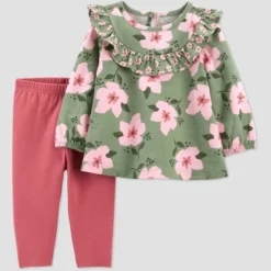 Carter's Just One You® Baby Girls' 2pc Floral Top & Bottom Set - Green 6 Carter's Just One You® Baby Girls' 2pc Floral Top & Bottom Set - Green -Carter's Just One You GUEST ba565c09 3cb3 4bd6 91cd f1ba36fb3525