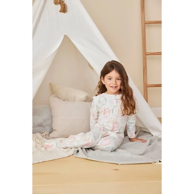 Carter's Just One You®️ Toddler Girls' 2pk Florals And Owls Fleece Footed Pajama - Ivory/Green 6 Carter's Just One You®️ Toddler Girls' 2pk Florals And Owls Fleece Footed Pajama - Ivory/Green - Image 4