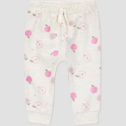 Carter's Just One You® Baby Girls' 4pc Apple Top & Bottom Set - Gray/Pink