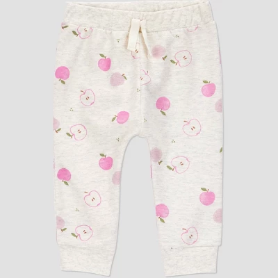 Carter's Just One You® Baby Girls' 4pc Apple Top & Bottom Set - Gray/Pink 3 Carter's Just One You® Baby Girls' 4pc Apple Top & Bottom Set - Gray/Pink