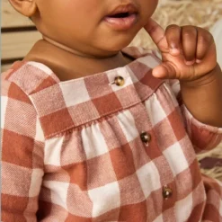 Carter's Just One You®️ Baby Girls' Gingham Dress - Brown -Carter's Just One You GUEST bfd21244 4dd2 41b0 a7cd 4cca69619997
