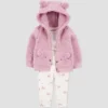 Carter's Just One You® Baby Girls' 3pc Bear Sweatshirt & Pants Set - Pink -Carter's Just One You GUEST c002d6cf cc74 4a61 912f 80530431e5d0