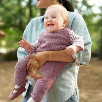 Carter's Just One You® Baby Girls' 2pc Floral Long Sleeve Shirt And Sweater Overall Set - Plum 7 Carter's Just One You® Baby Girls' 2pc Floral Long Sleeve Shirt And Sweater Overall Set - Plum - Image 5