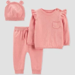 Carter's Just One You® Baby Girls' 3pc Sweater Top & Bottom Set - Pink -Carter's Just One You GUEST c209255f 94c4 4ad1 a594 d158c48f94db
