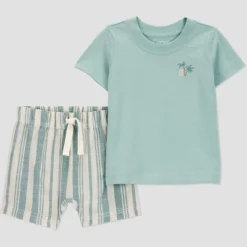 Carter's Just One You® Baby Boys' Striped Surfs Up Top & Bottom Set - Green 7 Carter's Just One You® Baby Boys' Striped Surfs Up Top & Bottom Set - Green -Carter's Just One You GUEST c2e12ed0 326f 4a21 a867 6e0d47597313