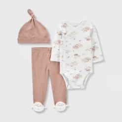 Carter's Just One You® Baby 3pc Footed Hat Top & Bottom Set - White/Brown 7 Carter's Just One You® Baby 3pc Footed Hat Top & Bottom Set - White/Brown -Carter's Just One You GUEST c3af7899 67ff 45ef 9197 6ef82e2c7f4e