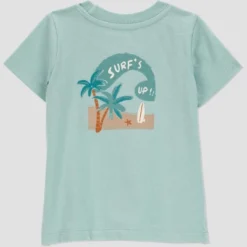 Carter's Just One You® Baby Boys' Striped Surfs Up Top & Bottom Set - Green