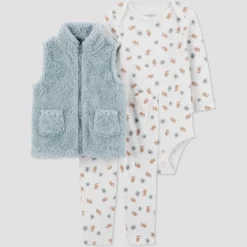 Carter's Just One You®️ Baby Girls' Floral Sherpa Vest & Bottom Set - Blue 9 Carter's Just One You®️ Baby Girls' Floral Sherpa Vest & Bottom Set - Blue -Carter's Just One You GUEST c7349f35 a294 43c0 9b51 0aebf8ac6d8b