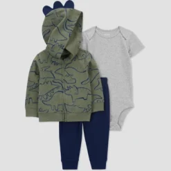 Carter's Just One You® Baby Boys' Dino Cotton Cardigan & Bodysuit - Green/Gray 9 Carter's Just One You® Baby Boys' Dino Cotton Cardigan & Bodysuit - Green/Gray -Carter's Just One You GUEST c8790b59 559b 4fff 9cb5 773e0e8fb5ad