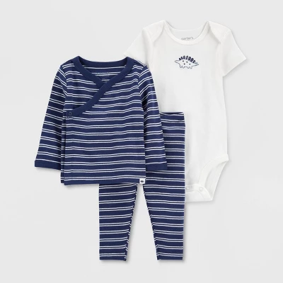 Carter's Just One You® Baby Boys' 3pc Sunshine Top & Bottom Set - Navy Blue 6 Carter's Just One You® Baby Boys' 3pc Sunshine Top & Bottom Set - Navy Blue - Image 4
