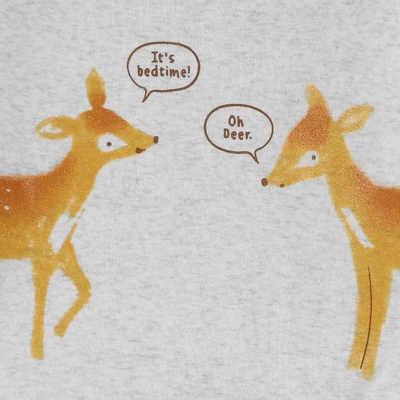 Carter's Just One You® Toddler Girls' Deer And Trees Long Sleeve Pajama Set - Gray/Yellow 3 Carter's Just One You® Toddler Girls' Deer And Trees Long Sleeve Pajama Set - Gray/Yellow