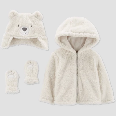 Carter's Just One You®️ Baby Bear Jacket - Cream 6 Carter's Just One You®️ Baby Bear Jacket - Cream - Image 4