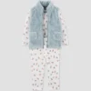 Carter's Just One You®️ Baby Girls' Floral Sherpa Vest & Bottom Set - Blue 1 Carter's Just One You®️ Baby Girls' Floral Sherpa Vest & Bottom Set - Blue -Carter's Just One You GUEST cf86e50b fda9 4209 a084 8de4351d4c14