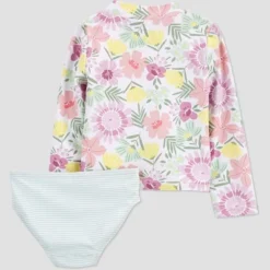 Carter's Just One You® Toddler Girls' 2pc Floral Rash Guard Set