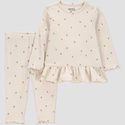 Carter's Just One You® Baby Girls' 2pc Heart Printed Top & Bottom Set - Ivory 7 Carter's Just One You® Baby Girls' 2pc Heart Printed Top & Bottom Set - Ivory -Carter's Just One You GUEST d33c9030 e9b9 47b9 8754 47b36b059104