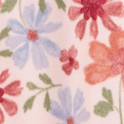 Carter's Just One You®️ Toddler Girls' 2pk Fox And Floral Fleece Footed Pajama - Pink 4 Carter's Just One You®️ Toddler Girls' 2pk Fox And Floral Fleece Footed Pajama - Pink - Image 2