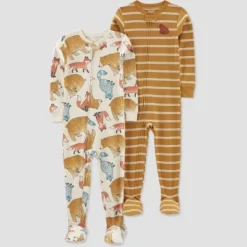 Carter's Just One You®️ Toddler Boys' 2pk Bear Fox And Striped Footed Pajama - Gold 7 Carter's Just One You®️ Toddler Boys' 2pk Bear Fox And Striped Footed Pajama - Gold -Carter's Just One You GUEST d8016717 c3c2 47b9 abca 3a1122f51664