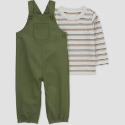 Carter's Just One You® Baby Boys' Striped Undershirt & Bottom Set - Green -Carter's Just One You GUEST e0418b43 988b 4a2c 9569 c927720871cc