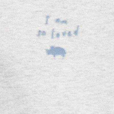 Carter's Just One You® Baby 3pc Rhino Cardigan Set - White/Gray 5 Carter's Just One You® Baby 3pc Rhino Cardigan Set - White/Gray - Image 3