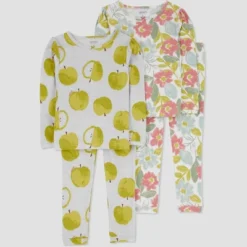 Carter's Just One You® Toddler Girls' Apples And Floral Long Sleeve Pajama Set - Gray/Green 7 Carter's Just One You® Toddler Girls' Apples And Floral Long Sleeve Pajama Set - Gray/Green -Carter's Just One You GUEST e233ef7f 68a7 48fc 87f2 58627ad744d6