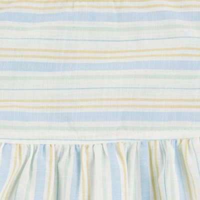 Carter's Just One You® Baby Girls' 3pc Striped Woven Top & Bottom Set With Headband 3 Carter's Just One You® Baby Girls' 3pc Striped Woven Top & Bottom Set With Headband