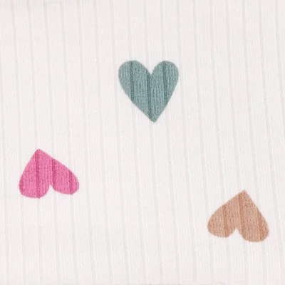 Carter's Just One You® Baby Girls' 3pc Hearts Top & Bottom Set - White 4 Carter's Just One You® Baby Girls' 3pc Hearts Top & Bottom Set - White - Image 2