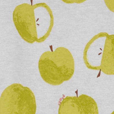 Carter's Just One You® Toddler Girls' Apples And Floral Short Sleeve Pajama Set - Gray/Green 3 Carter's Just One You® Toddler Girls' Apples And Floral Short Sleeve Pajama Set - Gray/Green