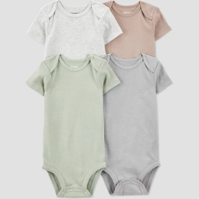 Carter's Just One You®️ Baby 4pk Short Sleeve Solid Bodysuit 8 Carter's Just One You®️ Baby 4pk Short Sleeve Solid Bodysuit - Image 6