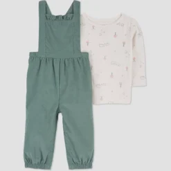 Carter's Just One You®️ Baby Girls' Floral Top & Overalls Set - Green 9 Carter's Just One You®️ Baby Girls' Floral Top & Overalls Set - Green -Carter's Just One You GUEST ec08e276 01d5 4e1c b91d 32d4ffd44660