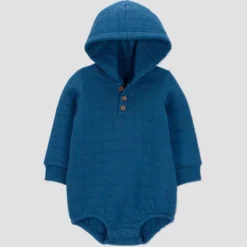 Carter's Just One You® Baby Boys' Quilted Hooded Romper - Blue -Carter's Just One You GUEST ecdfc142 be8d 450a aac6 e9b30e8275d6