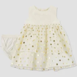 Carter's Just One You® Baby Girls' Foil Dot Dress - White/Gold 11 Carter's Just One You® Baby Girls' Foil Dot Dress - White/Gold -Carter's Just One You GUEST ecfa850e 433c 4a1e b099 fed96c556788