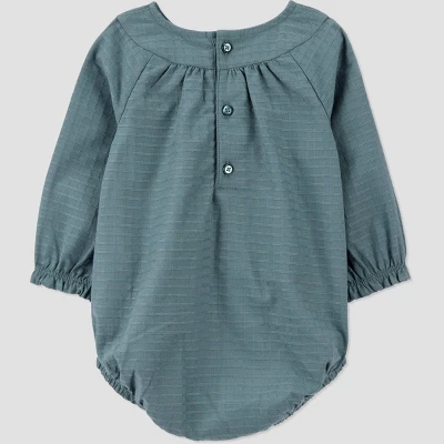 Carter's Just One You® Baby Girls' 2pc Embroidered Bubble Top & Bottom Set - Green 4 Carter's Just One You® Baby Girls' 2pc Embroidered Bubble Top & Bottom Set - Green - Image 2