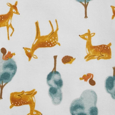 Carter's Just One You® Toddler Girls' Deer And Trees Long Sleeve Pajama Set - Gray/Yellow 4 Carter's Just One You® Toddler Girls' Deer And Trees Long Sleeve Pajama Set - Gray/Yellow - Image 2
