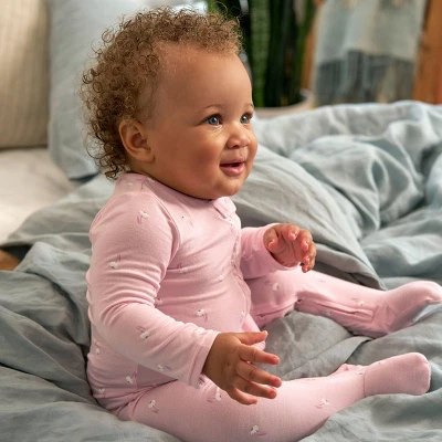 Carter's Just One You® Baby Girls' Floral Comfy Soft Sleep N' Play - Pink 4 Carter's Just One You® Baby Girls' Floral Comfy Soft Sleep N' Play - Pink - Image 2